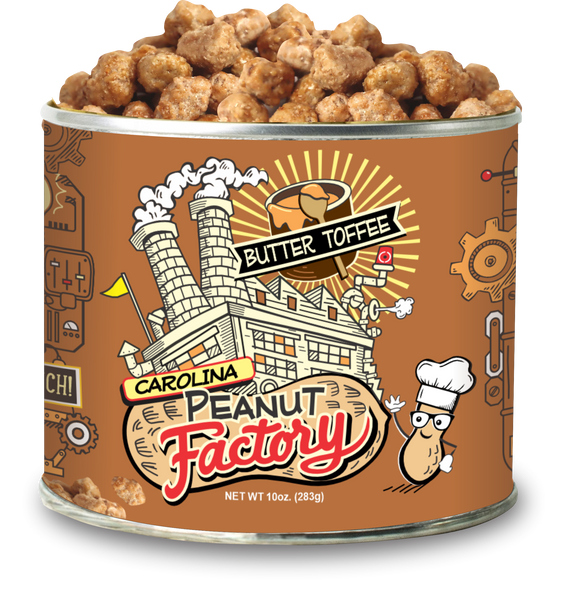 Case (12 cans) CPF 10 oz. Butter Toffee Peanuts