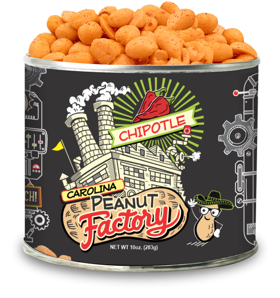 Case (12 cans) CPF 10 oz. can Chipotle Peanuts