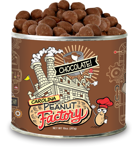 Case (12 cans) CPF 10 oz. Chocolate Covered Peanuts