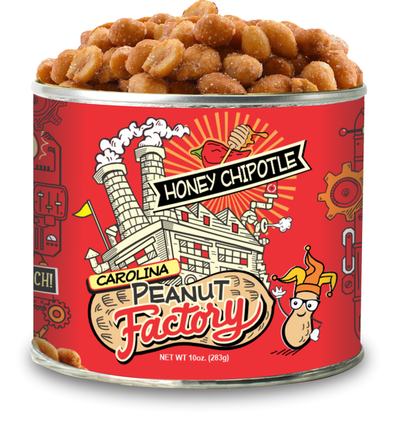 Case (12 cans) CPF 10 oz. Honey ChipotlePeanuts